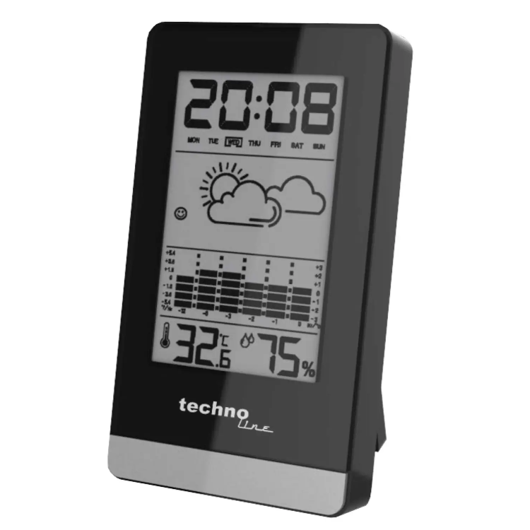 Метеостанція для дому Technoline WS9125 Black (WS9125) Домашня Погодна Станція Німеччина Гарантія 1 рік