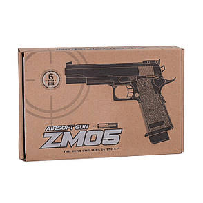 Іграшковий пістолет на кульках металевий пістолет дитячий CYMA ZM05 Airsoft Gun, фото 3