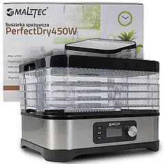 Сушарка для овочів, фруктів та грибів Maltec PerfectDry450W 109553