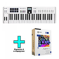 MIDI-клавіатура Arturia KeyLab Essential 49 mk3 (White) + Arturia Pigments (49 клавіш)