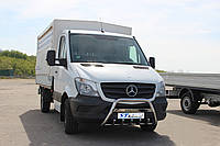 Кенгурятник защита переднего бампера Mersedes-Benz Sprinter (14+) с логотипом, d60