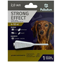 Капли для животных Palladium Strong Effect для собак весом от 4 до 10 кг 1/2 мл (4820150206017) - Топ Продаж!