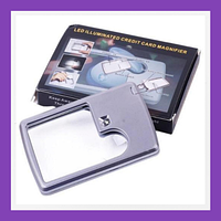 Карманная лупа Anex Magnifier Card с подсветкой и чехлом