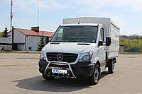 Кенгурятник защита переднего бампера Mersedes-Benz Sprinter (14+) с логотипом, d51