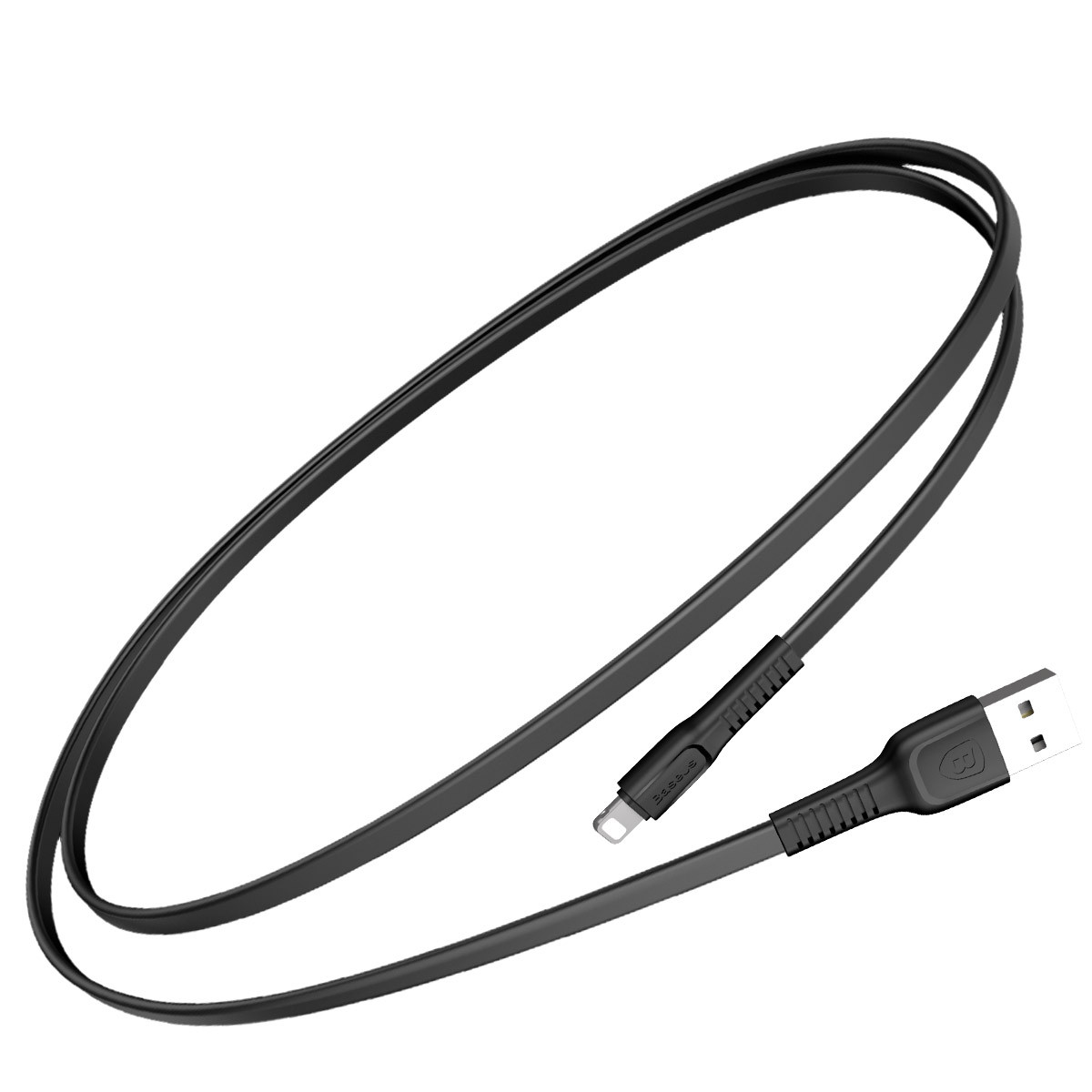 Кабель Baseus Tough USB 2.0 to Lightning 2A 1M Чорний (CALZY-B01)