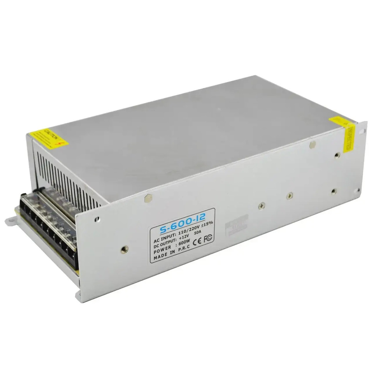Блок живлення адаптер RIAS S-600-12 12V 50A 600W Метал (4_00026)