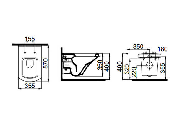 Vega чаша підвісного унітаза із сидіння. Soft Close SETK2804-0606-001-1-10000 IDEVIT, фото 2