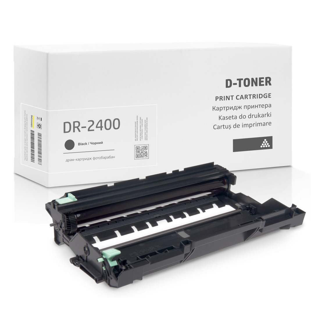 Сумісний картридж Brother DR-2400 Drum, модуль фотобарабан, 12.000 стор., аналог від Gravitone D-Toner