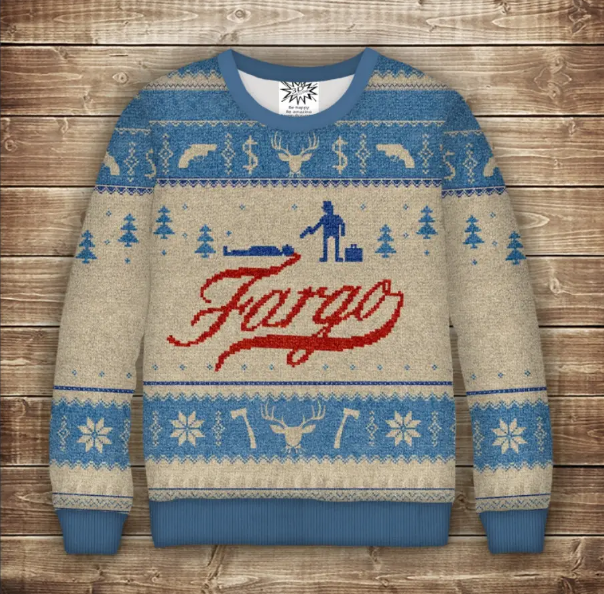 Світшот новорічний з принтом Fargo