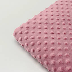 Відріз плюшу Minky цвет чайная роза  100*80 см 350 г /м2  № М-30