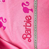 Турецька бавовняна тканина ранфорс "Барбі на рожевому" 240 см, фото 3