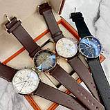 Кварцовий водонепроникний (100м) годинник з хронографом Pagani Design PD-2720 Silver-White--Brown, фото 3