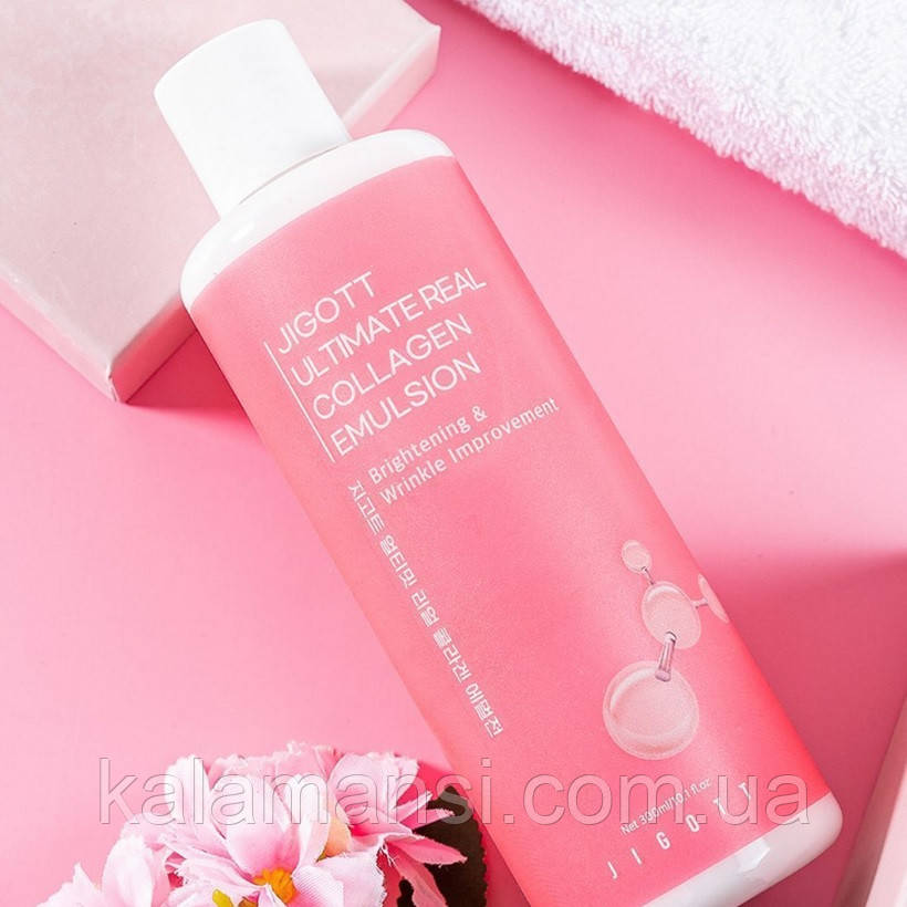 Антивозрастной тонер с коллагеном Jigott Ultimate Real Collagen Toner 300 мл