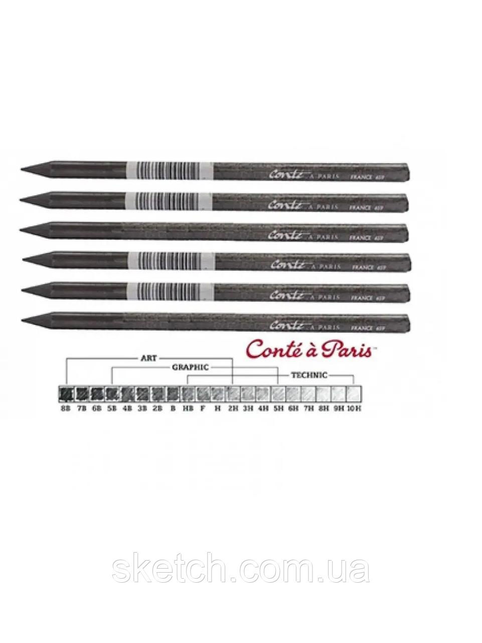 Вугільний олівець Conte Graphite leads, 2B