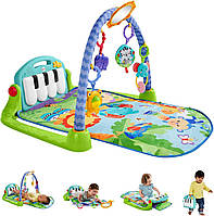 grion прайс розвивальний килимок "Піаніно" 3в1 з 0+ Fisher-Price Kick and Play Piano Gym Оригінал зі США