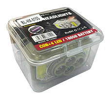 Ліхтар налобний з червоним і білим акумуляторним світлом X-Balog HX-815 Type-C 18650, фото 4