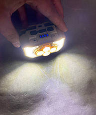 Ліхтар налобний з червоним і білим акумуляторним світлом X-Balog HX-815 Type-C 18650, фото 3