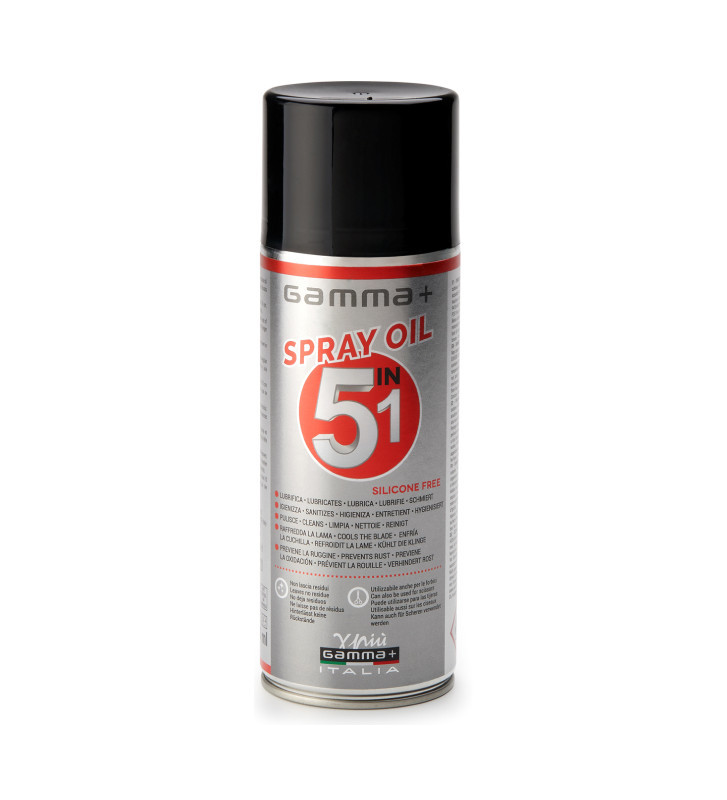 Спрей для машинок Gamma Piu Blade Therapy 5 in 1 Spray Oil 400мл