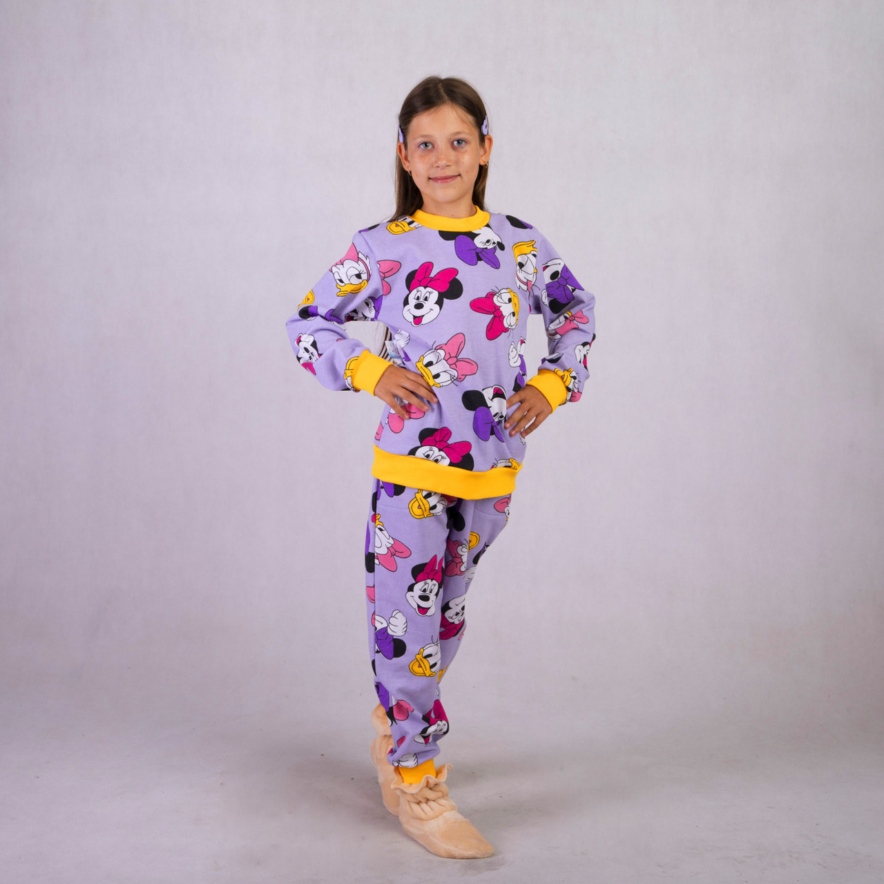 Піжама підліткова тепла начіс Мікі р.36-42