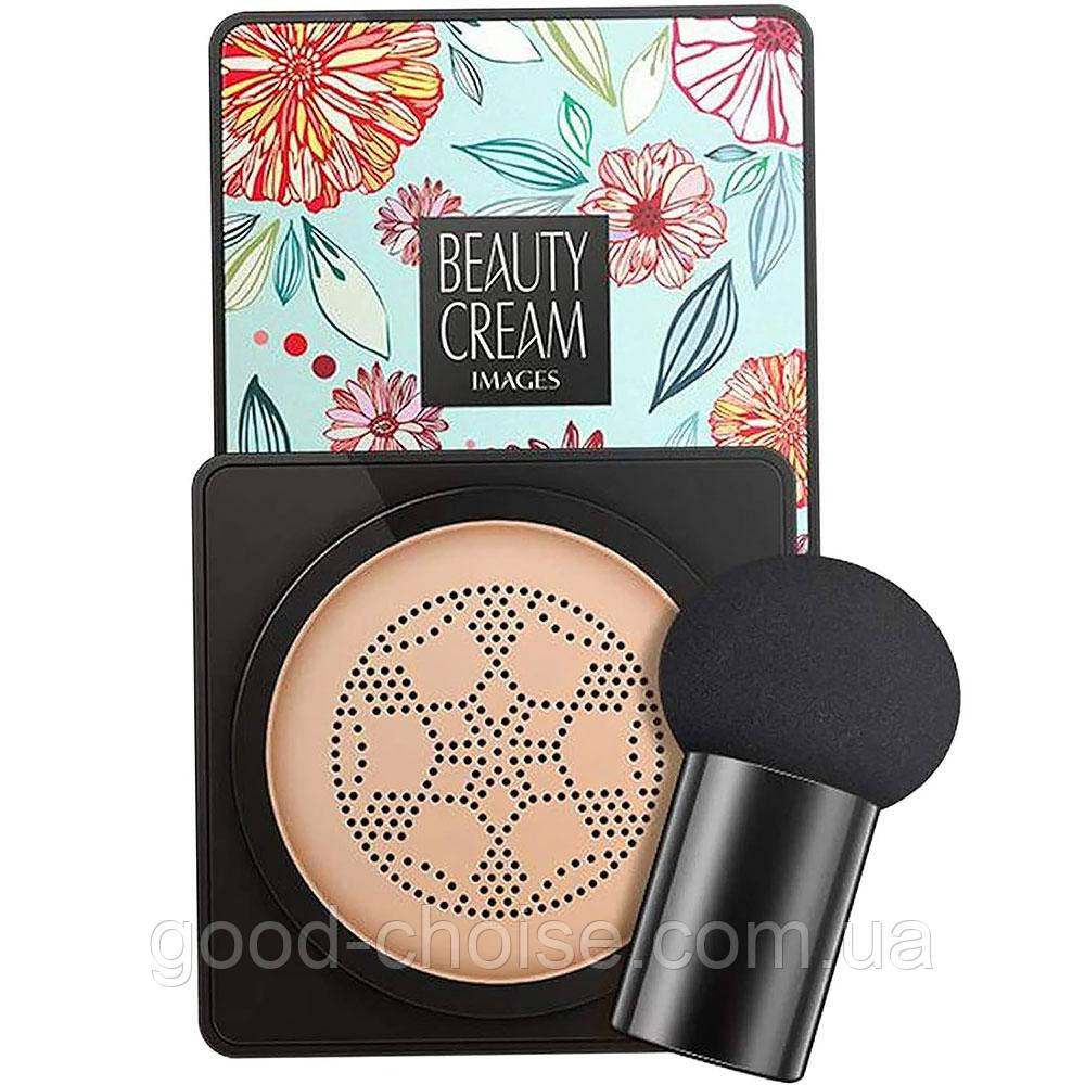 Кушон для обличчя + спонж Images Moisture Beauty Cream, колір Натуральний, 20мл / Легкий крем для обличчя