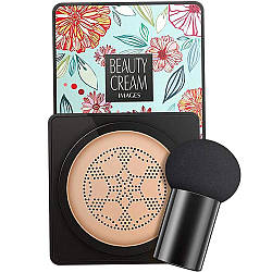 Кушон для обличчя + спонж Images Moisture Beauty Cream, колір Натуральний, 20мл / Легкий крем для обличчя