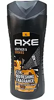 Гель для душа и шампунь Axe Leather & cookies 400 мл