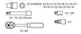 Набір торцевих ключів  від 8 до 32 мм 1/2" NEO, з 23 предметів, фото 5