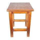 Табурет з натурального дерева (смерека) власного виробництва з додатковим зміцненням ніжок, фото 4