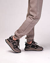 Кросівки Prima d'Arte 23015 36 чорні хакі шкіра, фото 3