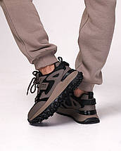 Кросівки Prima d'Arte 23015 36 чорні хакі шкіра, фото 5