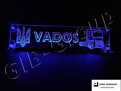Світлодіодна табличка для вантажівки напис Vados