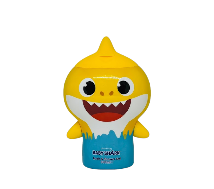 Гель-Шампунь 2 в 1 Air-Val International Shower Gel and Shampoo Pinkfong Baby Shark , 400 мл, Жовтий, фото 1