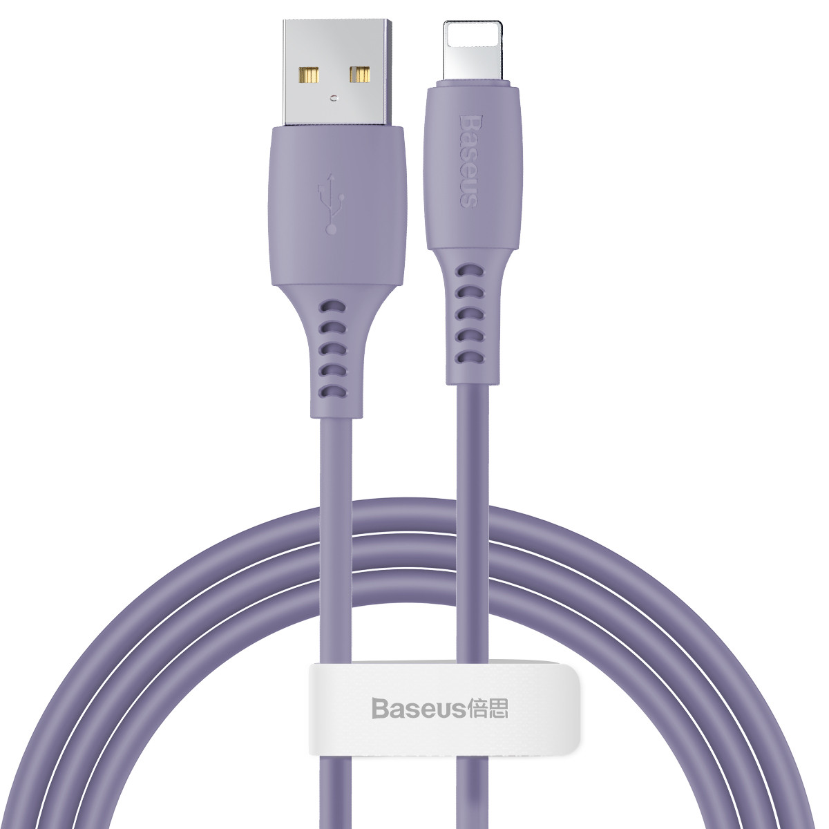 Кабель Baseus Colorful USB 2.0 to Lightning 2.4A 1.2M Фіолетовий (CALDC-05)
