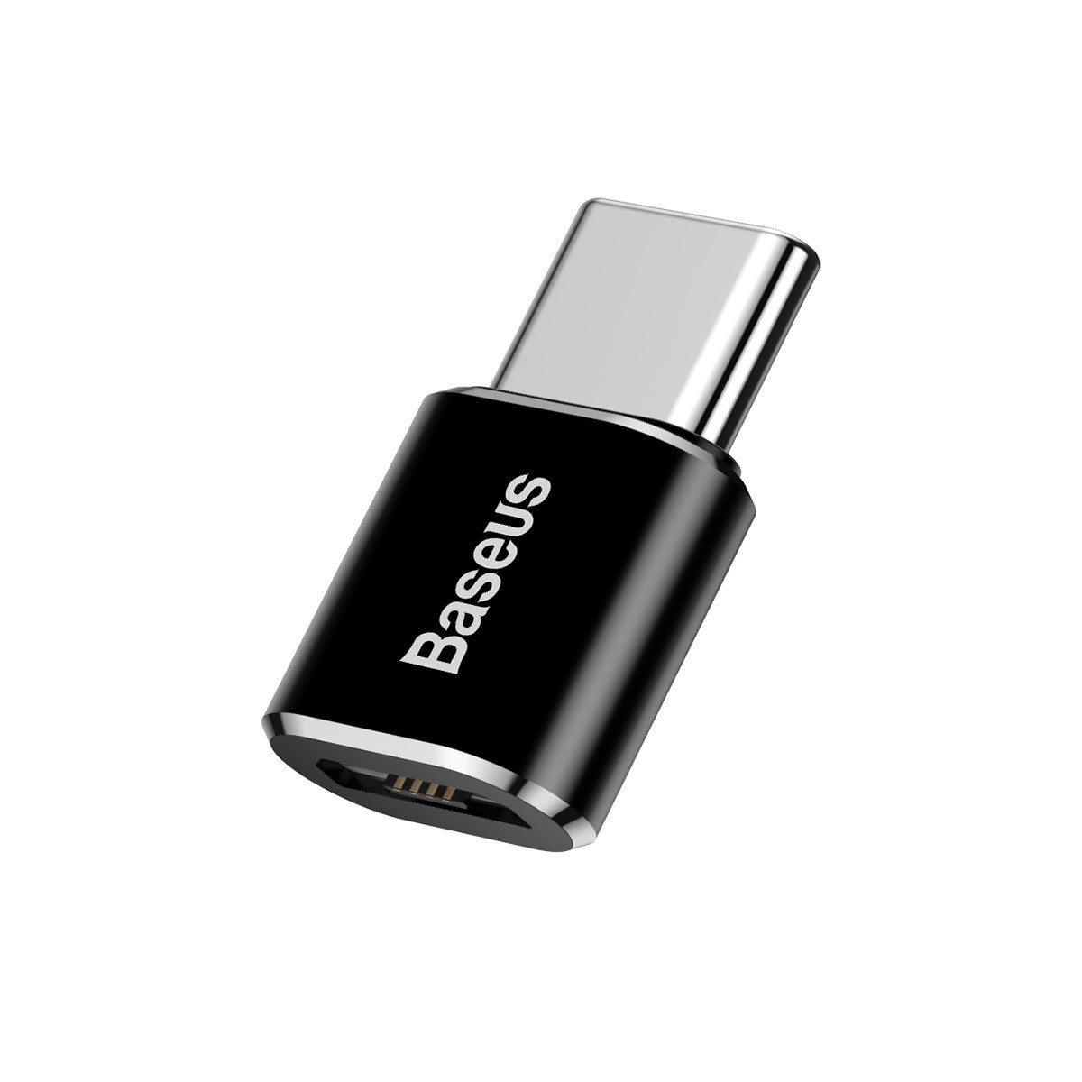 Перехідник Baseus Female microUSB to Type-C Чорний (CAMOTG-01)