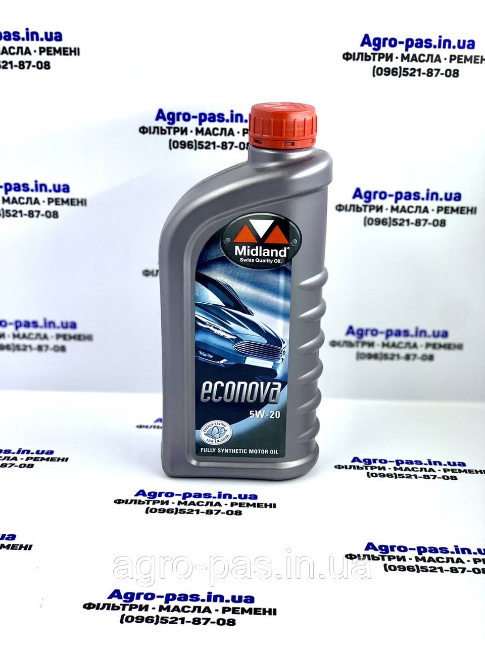 Моторна олива синтетична 5W-20 Midland Econova, фото 1