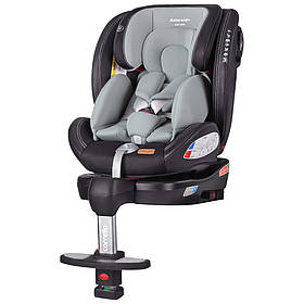 Автокрісло CARRELLO Asteroid+ CRL-15801 ISOFIX 0+1/2/3 з поворотом та опорною стійкою, Marble Grey