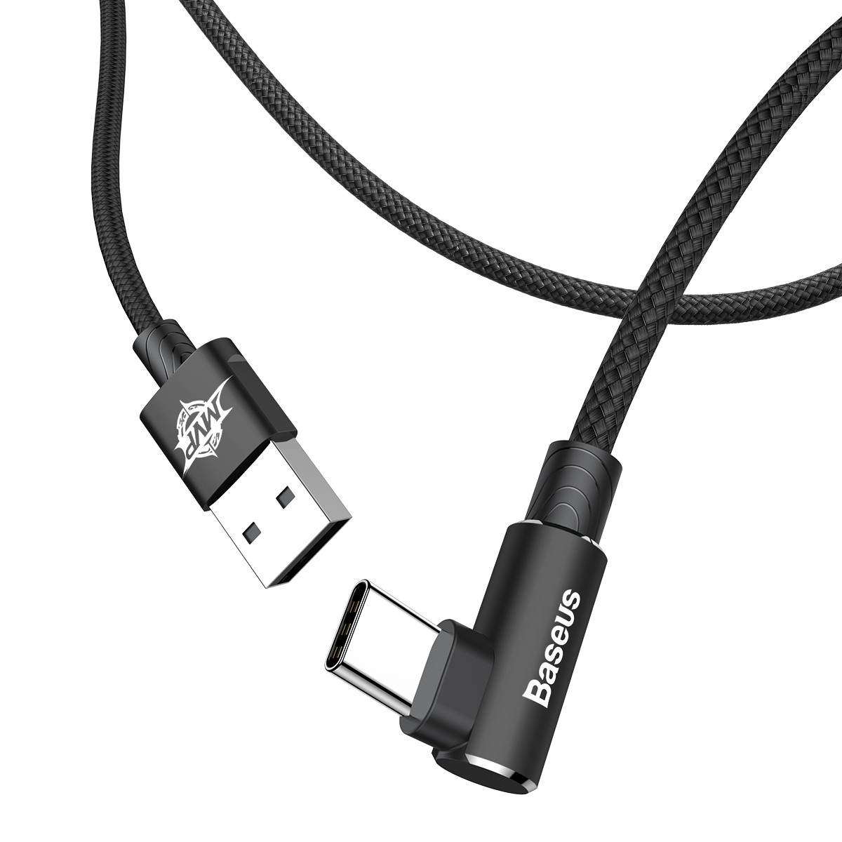 Кабель Baseus MVP Elbow USB 2.0 to Type-C 2A 1M Чорний (CATMVP-A01)