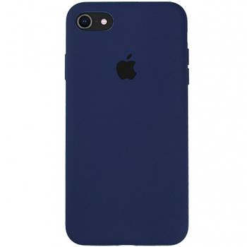 Silicone case for iphone 7/8/se 2020 (08) dark blue (закритий низ)