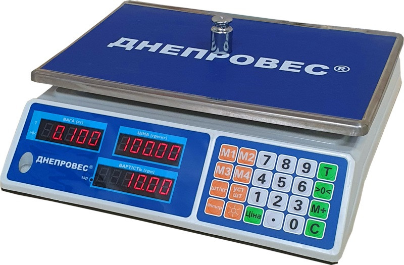 Ваги торговельні до 30 кг — Дніпровіс ВТД-Л2