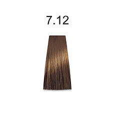 Краска для волос MIRELLA PROFESSIONAL 7.12 блондин попелясто-фіолетовий