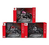 Іграшка Мотоцикл TN 1231  3 види, світло, звук, інерційний механізм, в коробці, фото 3