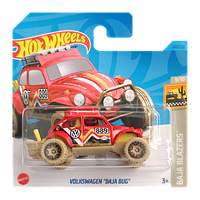 Машинка Базовая Hot Wheels Volkswagen "Baja Bug" Treasure Hunts Baja Blazers 1:64 HKK93 Red