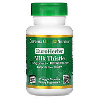 Экстракт расторопши California GOLD Nutrition, EuroHerbs "Milk Thistle" 175 мг (60 капсул)