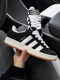 Кросівки Adidas Campus 00s Black White / Адідас Кампус 00 Чорні з Білим