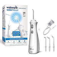 Іригатор портативний Waterpik WP-450 White Cordless Plus| 4 насадки |З акумулятором|Білий