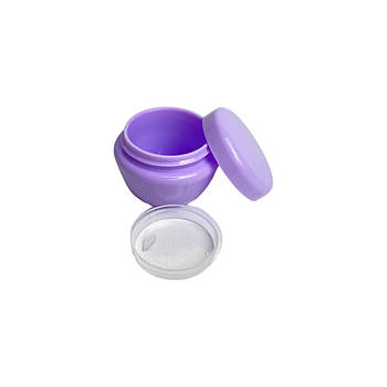 Баночка косметична пластикова з мембраною кришкою Тіффані, бузкова 5 мл