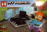 Конструктор Майнкрафт Minecraft my world MG810-6 PCS