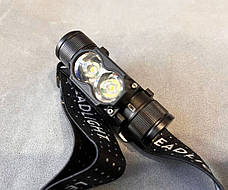 Ліхтар налобний акумуляторний SY-5842 ліхтарик на голову Type-C 18650 2LED, фото 6