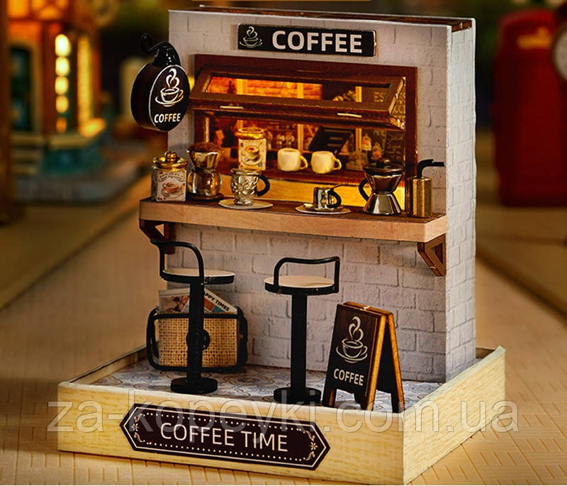 Румбокс Кав'ярня Coffee Time інтер'єрний 3D конструктор QT-048