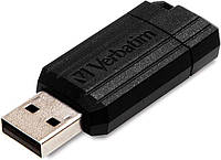 Флеш накопитель USB 128GB PinStripe Black USB 2.0 Verbatim 49071